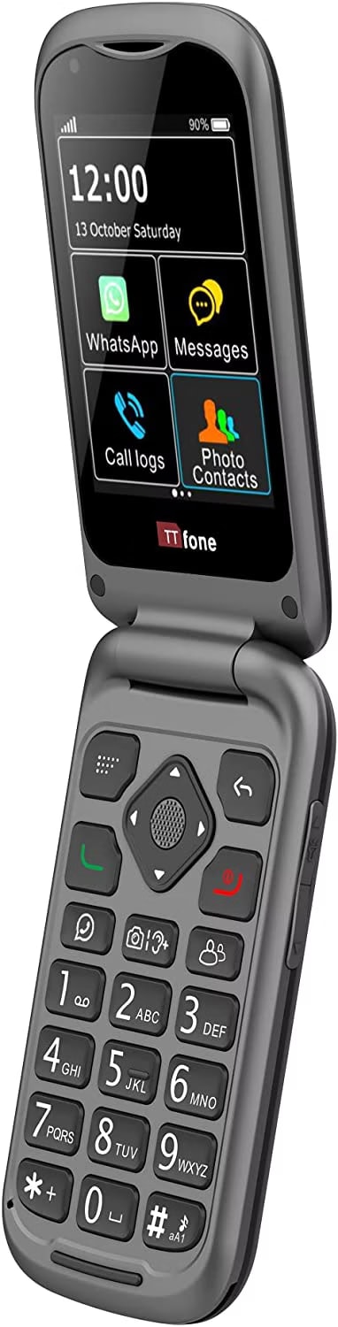 TTfone TT240 Telefono Cellulare Semplice E Facile Da Usare - Smartphone Con Funzionalità 3G KaiOSS In Nero - Foto 4